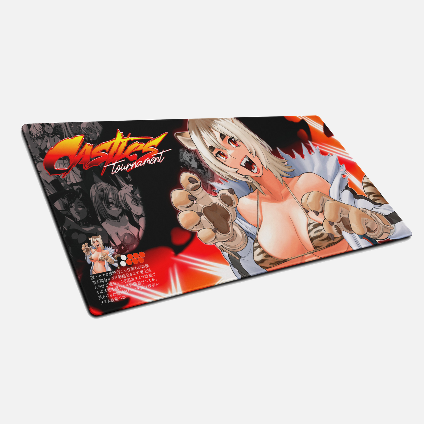Tiger Girl XL Mouse Pad