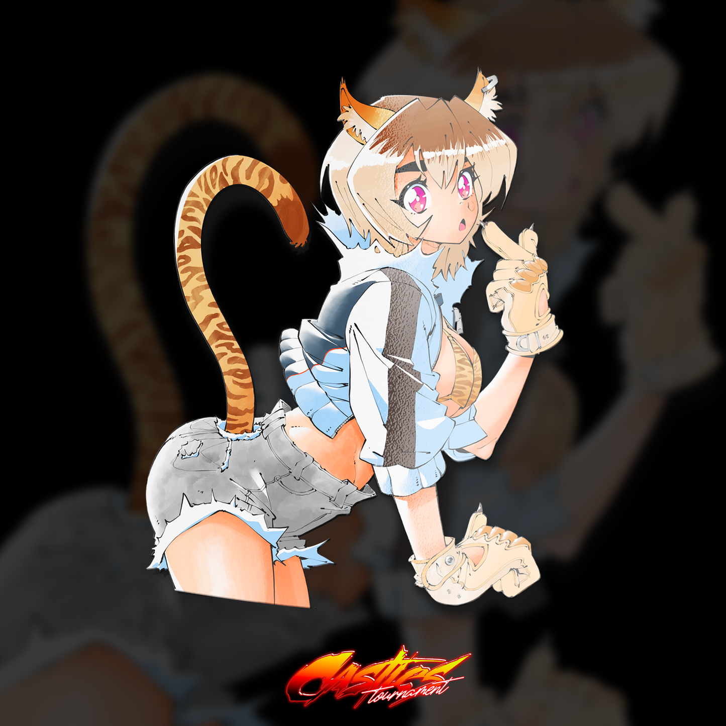 Casual Tiger Sticker